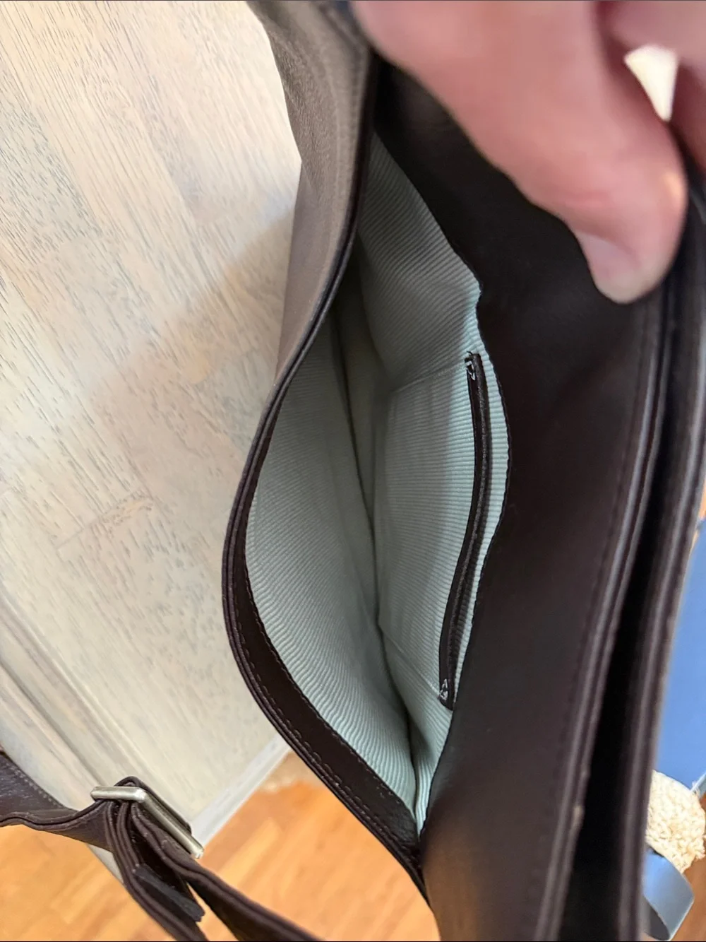 RADLEY LONDON Dark Brown Leather Messenger Bag